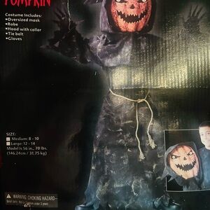 Spooky Pumpkin Kids Costume - Black and Gray